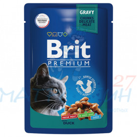 Brit Premium пауч 85гр д/кош Gravy Утка/Соус