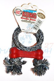 Kong игрушка для собак Косточка с канатом