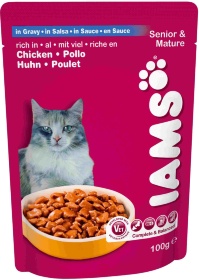 
Описание товара
IAMS Cat Pouch корм для кошек старше 7 лет с курицей 100 г в соусе.

Полноценный, сбалансированный влажный корм для зрелых и пожилых кошек.

В состав входят Омега-3 и Омега-6 жирные кислоты, антиоксиданты и все необходимые минеральные вещ