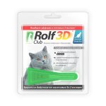 Rolf Club 3D Капли инсектоакарицидные д/кош до 4кг 1пип.