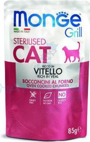 Monge Cat Grill Pouch паучи для стерилизованных кошек итальянская телятина 85г