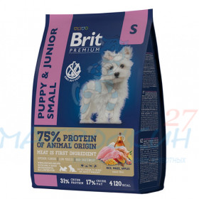 Brit Premium д/щен Puppy&Junior S д/мелк пород Курица