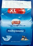 Cliny Подгузники для животных XL 15-30кг 7шт./уп