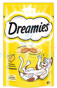 Dreamies лакомство для кошек подушечки с сыром