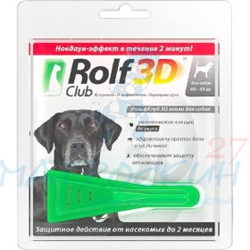 Rolf Club 3D Капли инсектоакарицидные д/соб 40-60кг 1пип