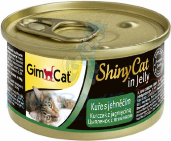 GimCat ShinyCat консервы для кошек из цыпленка с ягненком 70 г