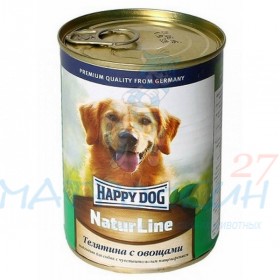 Happy Dog NaturLine конс  д/соб Телятина/Овощи 