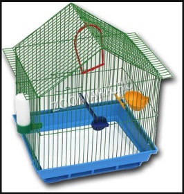Клетка для птиц малая домик комплект 35-25-43