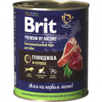Brit Premium by Nature конс 850гр д/соб Говядина/Сердце