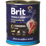 Brit Premium by Nature конс 850гр д/соб Говядина/Рис