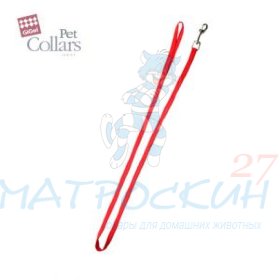 GiGwi Поводок нейлон M красный мягк.ручка 15мм*120см
