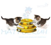 Petstages игрушка для кошек "Трек" 3 этажа диаметр основания 24 см