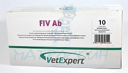Экспресс-тест QBQVet FIV Ab д/выявлен. иммунодефицита кошек/1тест