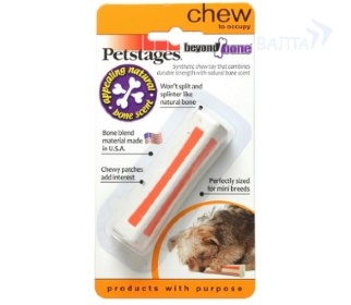 Petstages игрушка для собак Beyond Bone с ароматом косточки 8 см очень маленькая