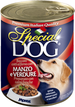 Special Dog консервы для собак кусочки говядины с овощами 820г