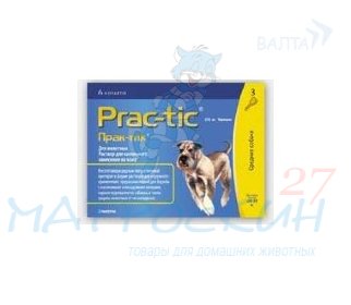 Elanco Прак-тик для собак 11-22 кг (3 пипетки)
