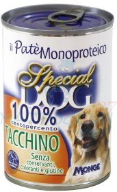 Special Dog консервы для собак паштет из 100% мяса индейки 400г