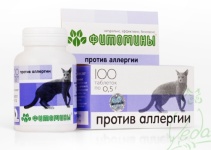 Фитомины для кошек против аллергии 50гр/100таб