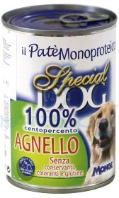 Special Dog консервы для собак паштет из 100% мяса ягненка 400г