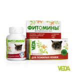 Фитомины для кошек - Для пожилых кошек. 50гр/100таб