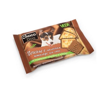 Choco Dog лак-тво д/с Печенье в молочном шоколаде 30 гр