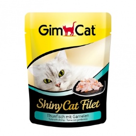 Shiny Cat Filet пауч 70гр д/к Тунец с креветками