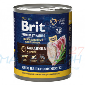 Brit Premium by Nature конс 850гр д/соб Баранина/Рубец
