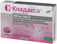 Кладакса Таблетки жевательные антибактериальн 400мг/100мг 12таб