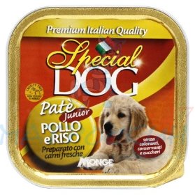 Special Dog консервы для щенков паштет курица с рисом 150г