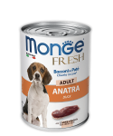  Monge Dog Fresh Chunks in Loaf консервы для собак мясной рулет из утки 400г