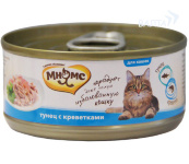 Мнямс консервы для кошек Тунец с креветками в нежном желе 70 г