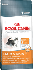 Royal Canin HAIR & SKIN для кошек (с проблемной шерстью и чувствительной кожей) 