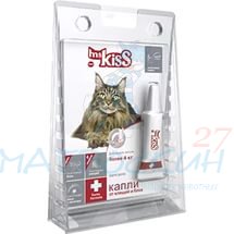 Ms.Kiss Капли инсектиакарицидные д/кошек от 4кг 0,8мл