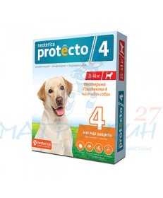 Неотерика Protecto капли для собак от 25 до 40кг- защита 2мес (1пип) репел
