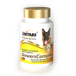 Unitabs Brevers Complex Q10 Витамины с Пивными дрожжами для Крупных собак 100 таб 