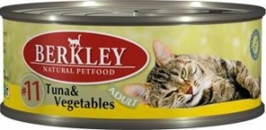 Berkley (Беркли) №11 Tuna & Vegetables - Консервы для кошек тунец с овощами 100гр