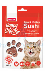  Beaphar Hежные суши из тунца и цыпленка Happy Snack для кошек