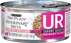Purina VetDiet UR ST/OX консервы для кошек при мочекаменной болезни, 195 г (лосось)