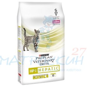 Purina VetDiet HP для кошек при заболеваниях печени, 1.5 кг