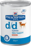 HILL'S Консервы PD Canine d/d Salmon для собак, лосось, лечение пищевых аллергий, 370гр