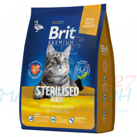 Brit Premium д/кош Sterilized кастр/стерил Утка/Курица/Печень