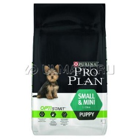 ProPlan Small&Mini Puppy Sensitive Skine для щенков мелких и карликовых пород Курица/Рис (чувствительная кожа)