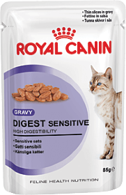 Royal Canin DIGEST SENSITIVE пауч в соусе для домашних кошек (улучшение пищеварения)