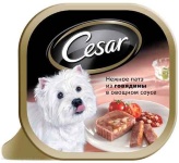 Cesar консервы для собак Нежное пате Говядина/овощи