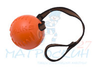 Doglike Мяч средний с лентой оранжевый 8,5см 